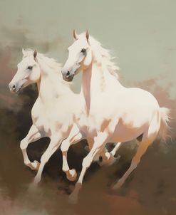 White Wild Horses No 2