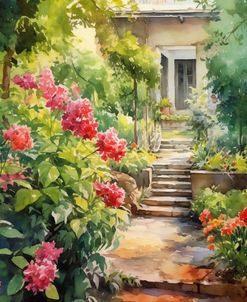 Summer Theme In Watercolor No 4