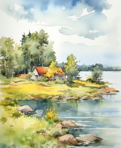 Summer Theme In Watercolor No 6