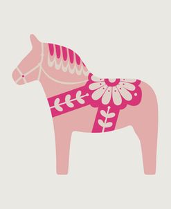 Pink Dala Horse