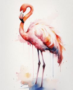 Flamingo Watercolor