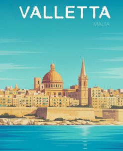 Valletta Travel Poster
