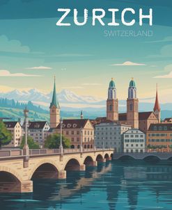 Zurich Travel Poster