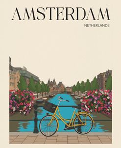 Amsterdam Travel Poster