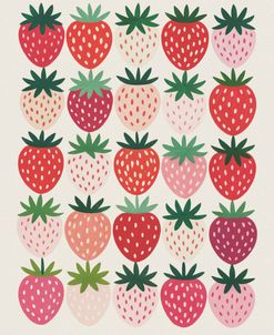Strawberries In Rows