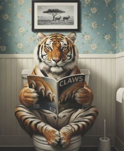 Tiger In The Bathroom