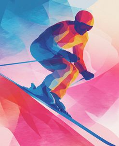 Neon Skier