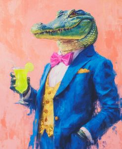 Crocodile In A Blue Suit
