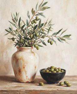 A Ceramic Bowl With Olives