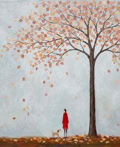 Dog Walking In Autumn