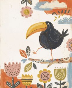 Black Bird On A Branch