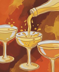 Filling Champagne Glasses