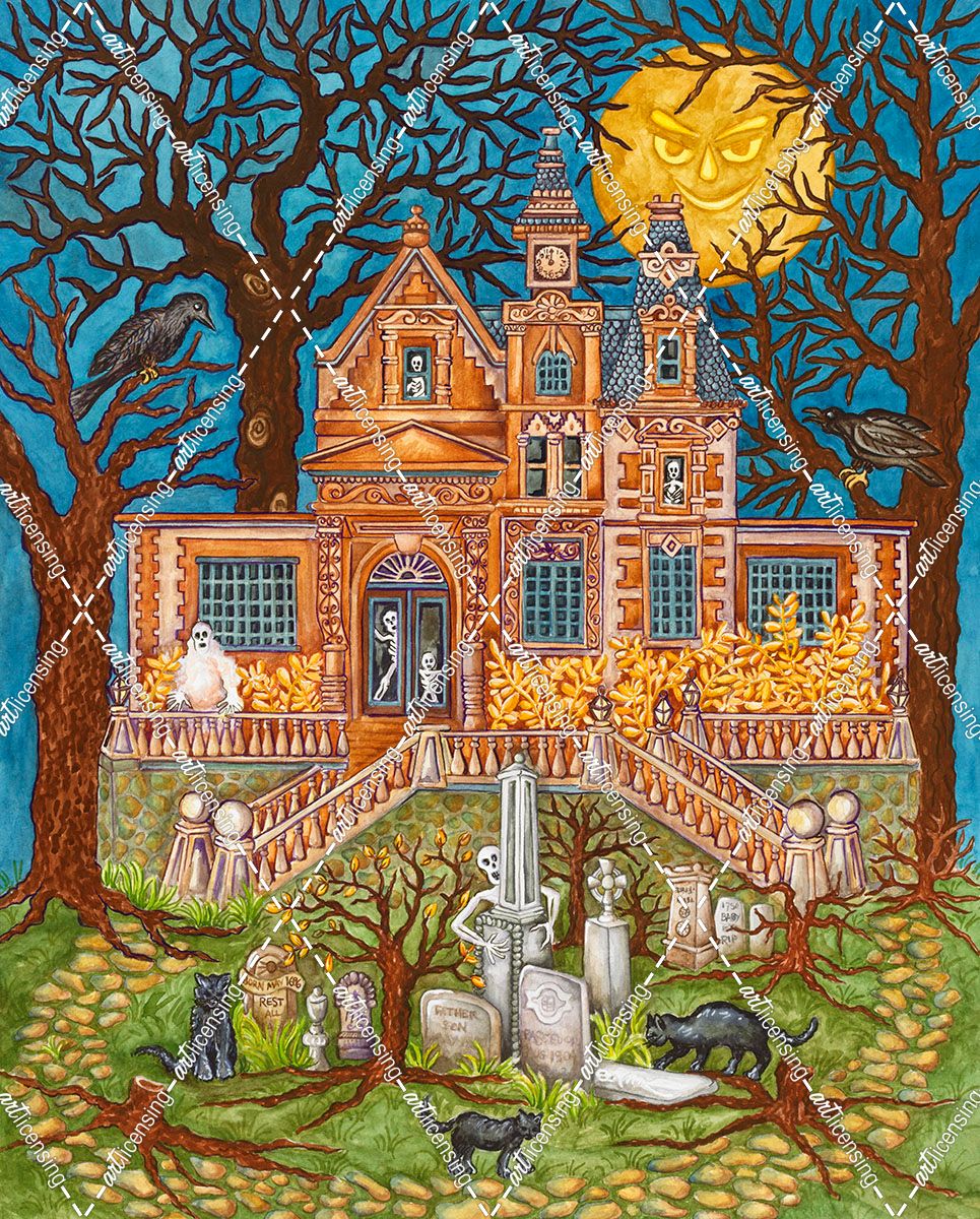 Halloween Moonlit House