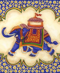 Elephant Cartouche facing left