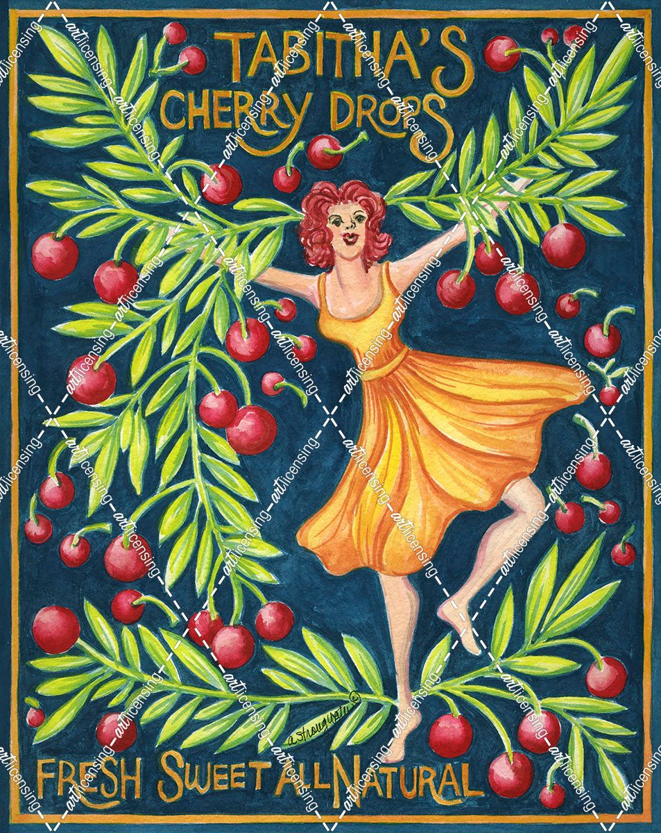 Food Labels Cherry Drops