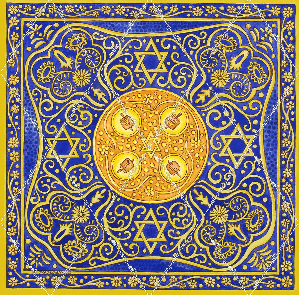 Jewish Year Hanukah Menorah