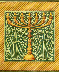 Jewish Year Menorah With Hands
