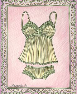 Lingerie Yellow Cami Set