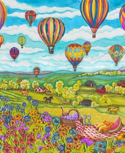 Balloons Over Farmland