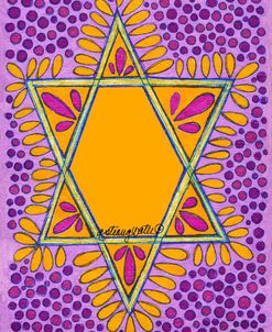 Jewish Star Pink n Gold