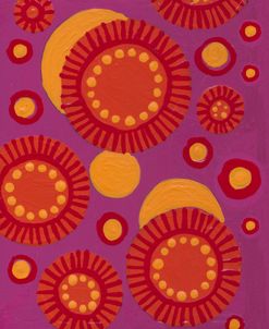 Fuchsia W Orange Circles 1