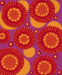 Fuchsia W Orange Circles 2