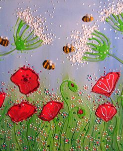 Poppies And Bees