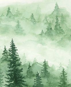 Green Foggy Trees