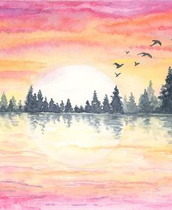 Sunrise Tree Line