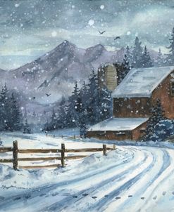 Snowy Country Roads