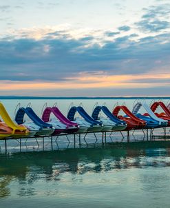 Colorful Waterbikes