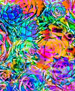 Succulent Dressed in Rainbow Colors 09