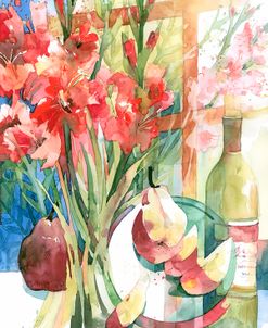 Pears & Gladiolas