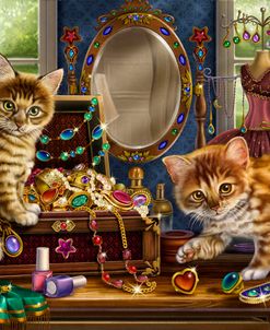 Kittens with Jewelry Box