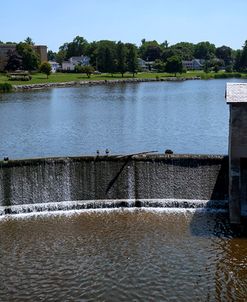 Old Stone Dam House In Small Town