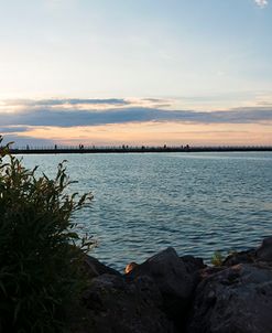 Sailboat And Pier At Dusk