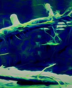 Digital Art Shocking Blue And Green