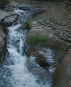 Babbling Brook In Gorge