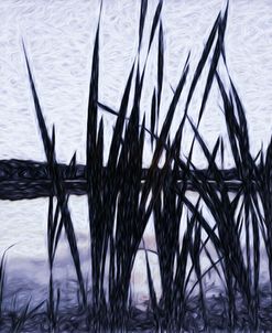 Digital art giant reeds tones of purple sketch