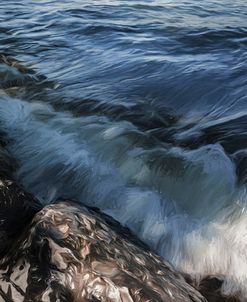 Seacoast With Crashing Waves