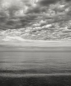 Cloudscape Over Sea B&W