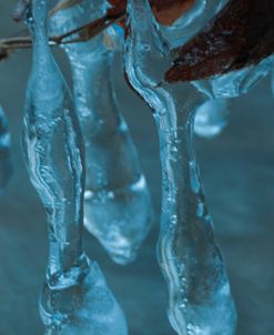 Little Ice Figures  Over Creek