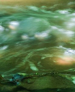 Sunset Light On Babbling Brook