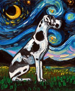 Harlequin Great Dane Night