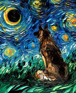 German Shepherd Night