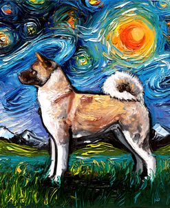 Akita Inu Night