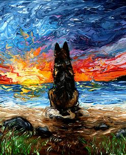 Beach Days – German Shepherd