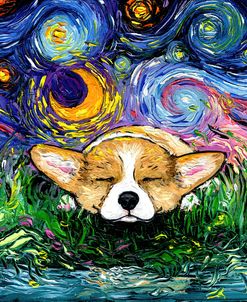 Sleepy Corgi Night