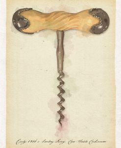 Early1800 Cane Handle Corkscrew