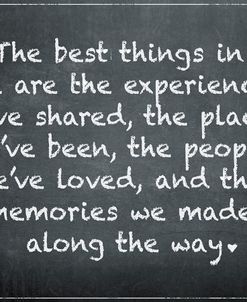 Chalkboard – The Best Things 2